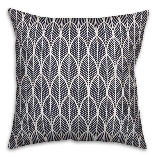 Leaf Pattern Indoor/Outdoor Throw Pillow